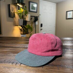 Vintage Head Shots KC Caps Red Green Baseball Hat One Size Adjustable Strapback